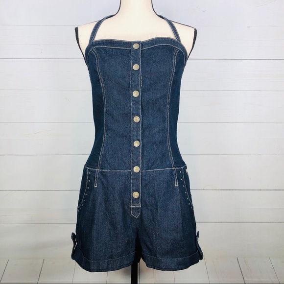 Grane Pants - Grane Rochester Denim Romper Sz Large (Juniors)